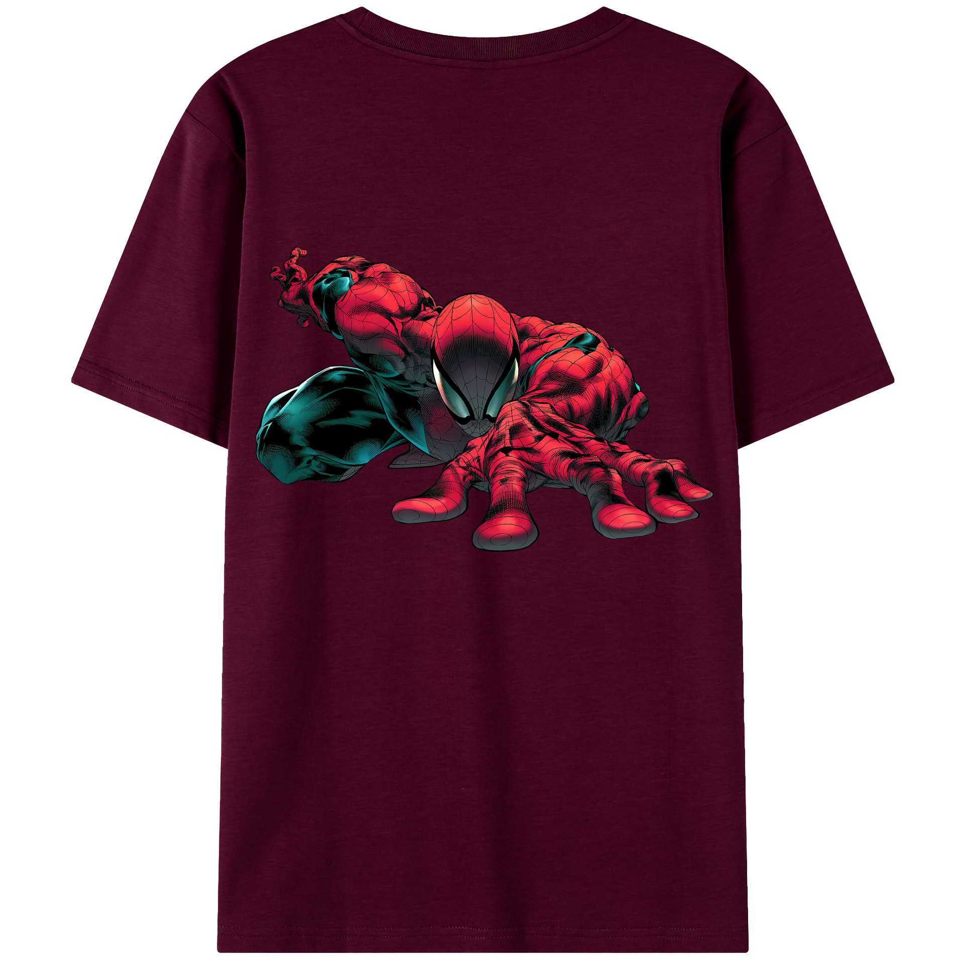 （画像用） Spider Man スパイダーマン レディース半袖Tシャツ(バックプリント)